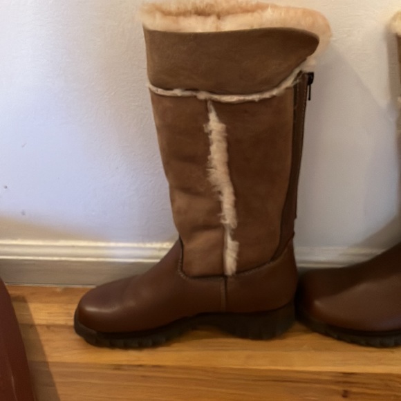 Bastien Dylan Cognac Face Shearling Boota Size 6.5 - Picture 4 of 12